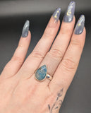 High quality 0.925 sterling silver quantum quattro sized ring- size 8