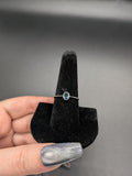 High quality 0.925 sterling silver London blue topaz sized ring- size 9