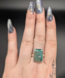 High quality 0.925 sterling silver quantum quattro sized ring- size 9