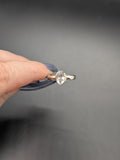 High quality 0.925 sterling silver faceted hyalite opal sized ring- size 7