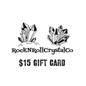 $15 RockNRollCrystalCo Gift Card