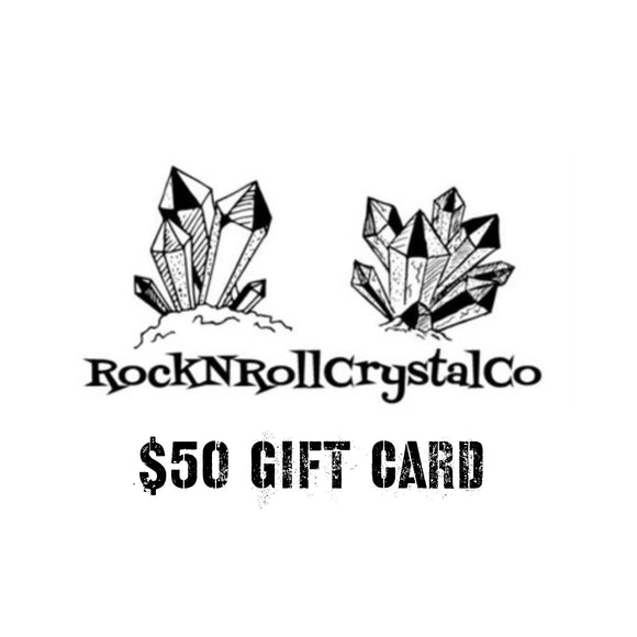 $50 RockNRollCrystalCo Gift Card