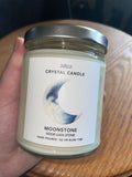 Moonstone Crystal Candle